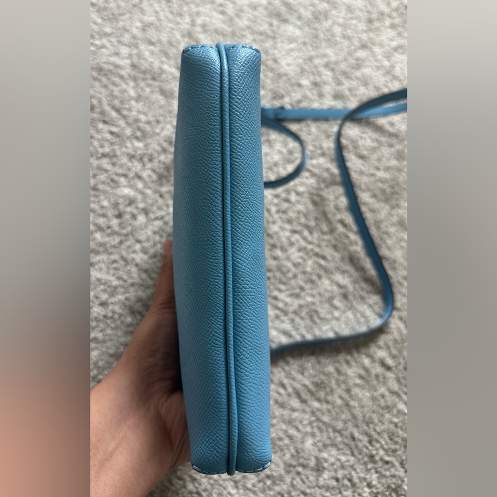 Coach Sky Blue Leather Crossbody Bag - Picture 12 of 15